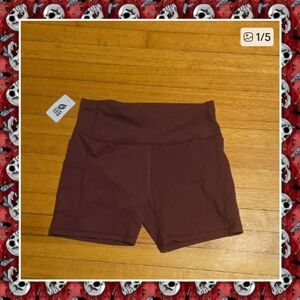 Nwt Women's Burgundy Bike Shorts Size Xxl
